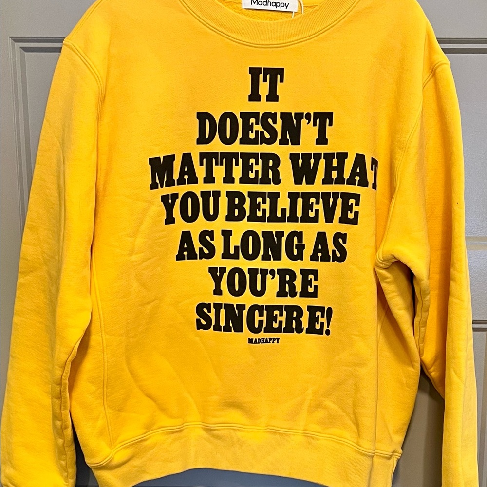 Madhappy Gold Tokyo Fleece Crewneck